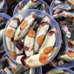 High Quality Naked Catfish Roe Vietnam Supplier Firm Sweet Meat Creamy IQF Frozen Box 1kg VietDelta - Product Image 2