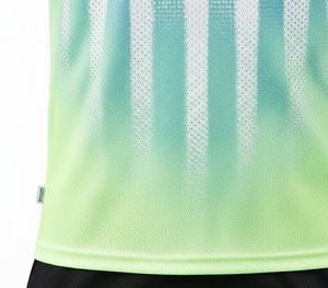Ensemble de maillot de football pour homme, couleur dégradée, manches courtes, col rond, respirant, anti-transpiration, séchage rapide, polyester, vêtements de sport - Product Image 6