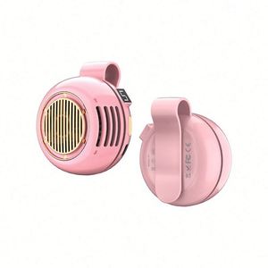 Ventilateur portable sans pales 1000 mAh 2,1 W, rechargeable USB, 5 vitesses, mini, à clipser, à suspendre à la taille, en ABS, effet tourbillon - Product Image 5