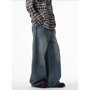 Pantalon cargo pour femme, taille haute, coupe ample, jambes larges, multi-poches, tendance, décontracté - Product Image 3