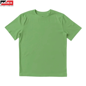 T-shirt de sport uni à col rond pour homme, matière douce, manches courtes, style décontracté - Product Image 1