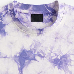 Camiseta de algodón para hombre, de color sólido, estilo tie-dye, informal, de manga corta, 100% algodón, de alta calidad, con cuello redondo. - Product Image 4