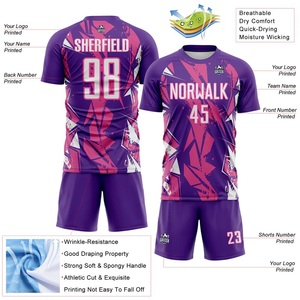 Camisetas de Fútbol Transpirables con Logotipo Personalizado Impreso Digitalmente, Venta al Por Mayor, Uniformes de Fútbol Unisex, Gran Venta 2026 - Product Image 5