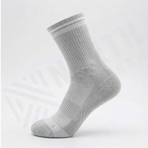 Odor Resistant Crew Running <b>Socks</b> Breathable Sports Wholesale Athletic Anti Bacterial Moisture Wicking Gym Fit Wear Customized - Product Image 3