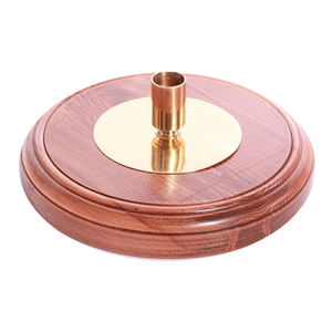 Drapeau brodé fait main avec mât tactique en bois et raccords en laiton pour la publicité et les bannières promotionnelles - Product Image 1