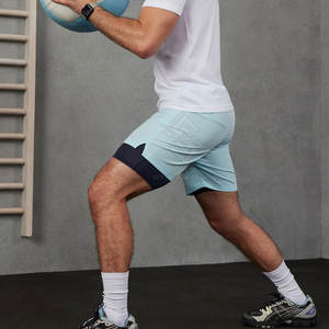 Pakistan Made Cheap Price Solid Casual <b>Mid</b> Waist Men Double <b>Layer</b> Shorts High Quality Comfortable - Product Image 4