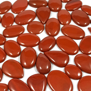 Lote de 100g de Jaspe Rojo Natural en Cabujón, Piedra Preciosa Suelta para Anillos, Colgantes, Collares, Joyería de Plata, Curación - Product Image 1