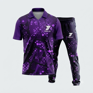 Uniforme de cricket professionnel en polyester 100% pour sublimation, personnalisable avec nom d'équipe, taille élastique, manches courtes, unisexe, prix bas, vente chaude - Product Image 4