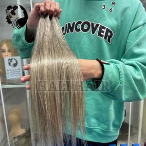 100% textura Remy humana de alta calidad trama vietnamita pelo liso SDD extremos sedosos sin desprendimiento para salones vendedores Hali Hair - Product Image 1