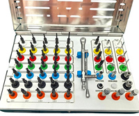 Kit de 58 pièces de guides de perçage entièrement préfabriqués – Kits universels de guidage et de positionnement pour implants dentaires – Kit chirurgical d'implants dentaires de qualité supérieure