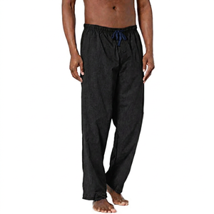 Men's <b>Light</b> Blue Corduroy Mid Waist Fleece Sleep Pants Elastic Drawstring Casual Winter Breathable Quick Dry <b>Trousers</b> - Product Image 3