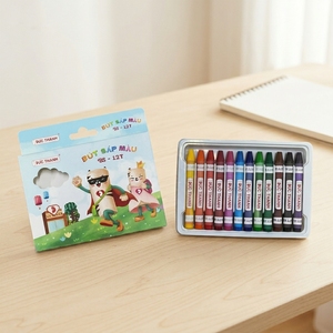 Juego de Pintura Artística con Crayones de 12 Colores Duc Thanh de Marca Privada, Ecológico, No Tóxico, Lavable, Papelería Infantil, Oferta al por Mayor B2B - Product Image 1
