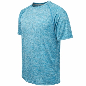 T-shirt décontracté en maille pour homme, polyester/coton, 150g, respirant, séchage rapide, coupe classique, imprimé sur le devant, personnalisable, support OEM - Product Image 2