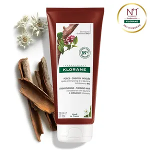 KLORANE 200mL chinino e stella alpina balsamo per il rafforzamento e la ricrescita del diradamento dei capelli nuovo prodotto - Product Image 1
