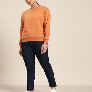 Streetwear women sweatshirt trendy oversized pullover fleece long sleeve top for fashion casual outfits relaxed fit winter wear - Product Image 5