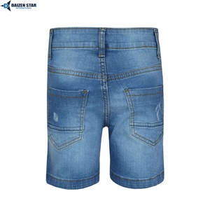 Vaqueros casuales de verano para hombre, lavado claro, cintura media, bordados, transpirables, ecológicos, de secado rápido, con cremalleras y botones, estilo urbano, 220 gramos - Product Image 5