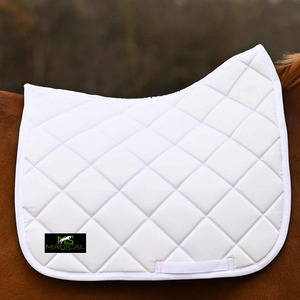 Almohadillas de Alta Calidad para Sillas de Montar a Caballo, Tela de Algodón Blanca, Excelente Calidad para Equitación y Doma Clásica - Product Image 2