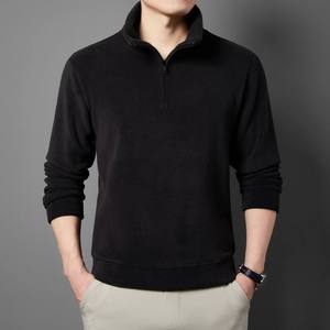 เสื้อสเวตเชิ้ตพรีเมียมสำหรับผู้ชาย ผ้าฝ้ายคอวี แขนยาว สไตล์ลำลอง สตรีทแวร์ รับผลิตตามสั่ง (OEM) ขายส่งจากโรงงานในสหรัฐอเมริกา - Product Image 5