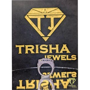 Bague de luxe en diamant de laboratoire, argent sterling 925, entièrement sertie de pierres, style hip hop, bijoux bling pour homme par Trisha Jewels - Product Image 6