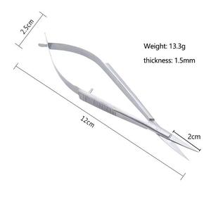 Ciseaux à sourcils en acier inoxydable, lame droite et aiguisée, outil de beauté, ciseaux de maquillage pour droitiers - Product Image 3
