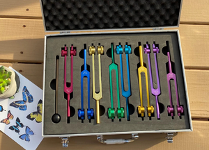 Juego de Diapasones Mars International Manufacture en Estuche con Piedras Preciosas - Product Image 3