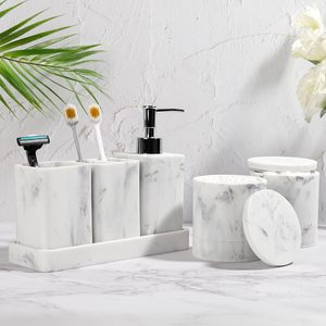 Modern <b>bathroom</b> organizer marble <b>bathroom</b> <b>set</b> soap dispenser <b>set</b> toothbrush holder <b>set</b> <b>bathroom</b> vanity organizer marble - Product Image 1