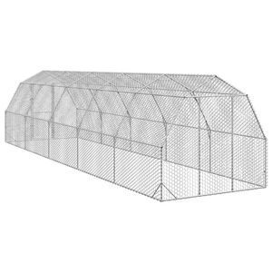 Corral Rectangular Grande de Acero Galvanizado para Pollos, Jaula para Animales para la Cría de Aves de Corral - Product Image 5