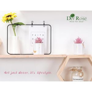 Lot de 2 plantes succulentes artificielles roses pour la décoration de la maison et du bureau, accessoires de bureau, verdure pour la maison et le bureau - Product Image 2