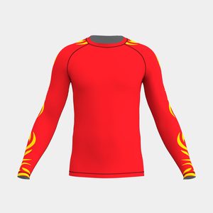Men's BJJ Rash Guard Long Sleeve MMA Compression Top Legal <b>Grappling</b> Training Wear High Elasticity USA Europe Top - Product Image 4