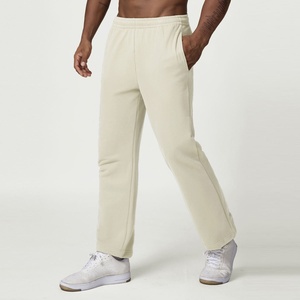 Pantalones de chándal de algodón de pierna ancha para hombre, estilo vintage lavado, de fabricante de ropa de lujo, para invierno y streetwear. - Product Image 2