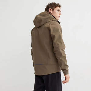 Chaqueta Softshell para Hombre, Cierre Completo, Impermeable, Cortavientos, con Capucha, para Invierno, Estilo Urbano, Corte Regular - Product Image 4