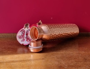 Pure Copper <b>Water</b> <b>Bottle</b> Reusable Metal Drinking <b>Bottle</b> Leakproof Ayurvedic Inspired Hydration <b>Bottle</b> For Home Office Travel <b>Gym</b> - Product Image 4