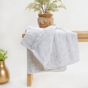 Super Luxurious <b>White</b> Cotton Woven <b>Throw</b> Blanket From Wholesale Bohemian Decorative Hand Tufted Tassels Blanket - Product Image 2