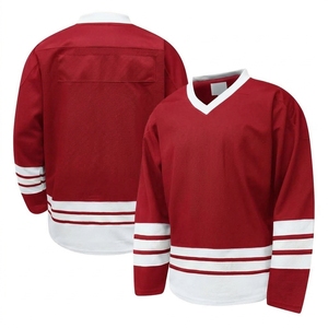 Uniforme de hockey respirant 100% polyester, logo personnalisé, maillots de hockey sur glace brodés en 3D, impression HD, maillots personnalisés pour hommes adultes, équipe personnalisée - Product Image 1