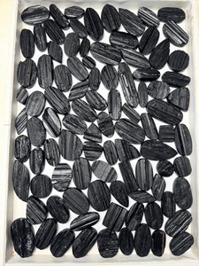 Black Tourmaline Druzy Natural <b>Raw</b> <b>Crystal</b> Cluster Mix Shape Loose Gemstone Color Play for Jewelry Making Trimurti Gems, - Product Image 2