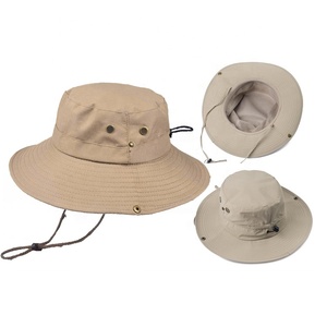Chapeau Bob en Coton Blanc Uni avec Cordon – Vente Flash – Fabricant - Product Image 2