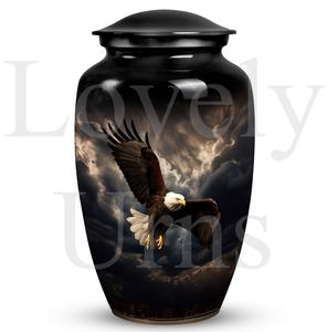 Urna funeraria Eagle para guardar cenizas humanas, urna conmemorativa clásica, recuerdo decorativo, tributo, memoria. - Product Image 2