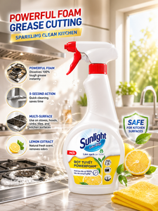 SUNLIGHT Kitchen <b>Cleaning</b> Snow <b>Foam</b> Powerfoam 500ml x 12 bottles - Product Image 3