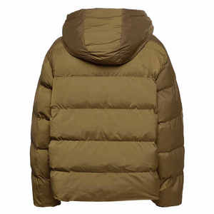 Wholesale Plus Size Men's Winter Hooded Puffer Jacket Outdoor Warm Eco-Friendly Custom Logo Front Quilting <b>Coat</b> - Product Image 2