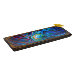 Bandeja Cuadrada de Madera para Servir con Acabado de Múltiples Colores de Calidad Superior, Ideal para Vajilla y Diseño Decorativo - Product Image 2
