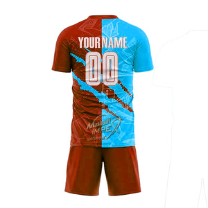 Camiseta de Fútbol Messi de Alta Calidad, Ligera, de Manga Corta, Secado Rápido, Transpirable, Antibacteriana, Anti-UV, Personalizable con Nombre y Logotipo OEM - Product Image 2