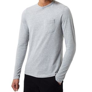 Camiseta de calidad profesional con cuello redondo, camiseta de manga larga lisa de alta calidad con logotipo personalizado, camiseta de manga larga de algodón 100% para hombre - Product Image 6