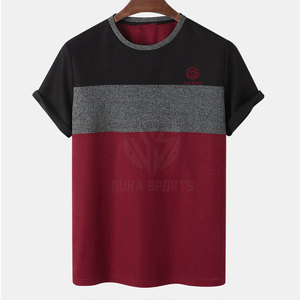 Solid Color 100% Cotton T-Shirt For Men Comfortable Plus Size Loose Fit Men Clothing Casual Wear Printed Low Price T-Shirt - Product Image 1