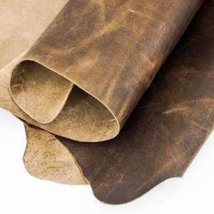 Feuille de cuir véritable de qualité supérieure, disponible en taille et couleur personnalisées, finition vintage, résistante au vent, avec logo personnalisé, accessoires artisanaux. - Product Image 6