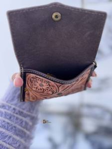 Nouvelle bourse à monnaie de petite taille, sculptée à la main par un designer, élégante, multi-usages, en cuir western, design magnifique, vente chaude - Product Image 6