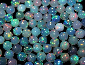 Opale d'Éthiopie 100 % naturelle en gros, cabochon lisse et calibré, opale de feu certifiée par un tiers pour la fabrication de bijoux - Product Image 5
