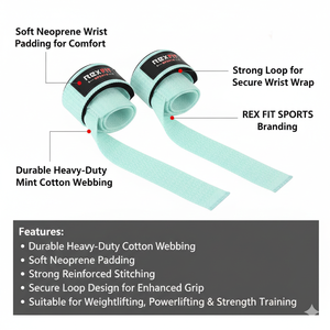 Sangles de suspension Rexfit Sport Premium pour abdominaux, avec coutures renforcées et rembourrage en mousse souple, pour les exercices d'abdominaux, de levée des jambes et de renforcement du tronc. - Product Image 3