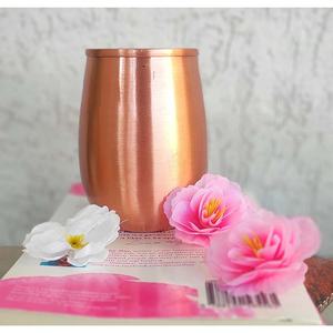 ชุดแก้วทัมเบลอร์ทำมือแบบดั้งเดิมของอินเดียชุดเครื่องดื่มอายุรเวทแบบศิลปะทำจากเรซิ่นทองแดงบริสุทธิ์ชุดแก้วเคลือบผิวแบบอินเดียโดยตรง - Product Image 5