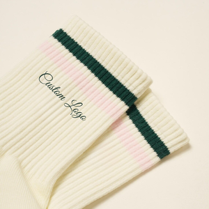 Calcetines Reformer Studio Grip con Rayas Multicolores, Longitud Media, Antideslizantes, con Puño Acanalado, Lavables, para Pilates, para Mujer - Product Image 2