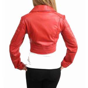 Women Classic Crop Leather <b>Jacket</b> <b>Short</b> Fashionable Winter Outerwear Stylish Women Crop Leather <b>jacket</b> for men 2026 - Product Image 3